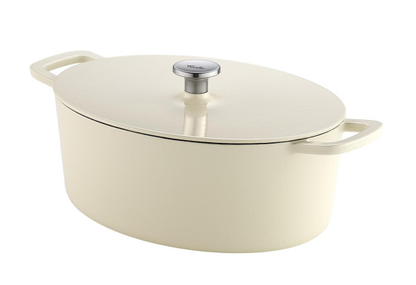 Fissler Moments Collection Gusseisenbräter 33cm Elfenbeinweiss 600.121