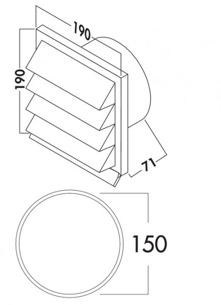 Jalousieklappe ziegelrot  804.045