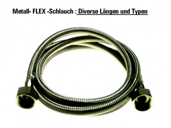 Zulaufschlauch Waschmaschine Spülmaschine Metall 1,5 m 110.111